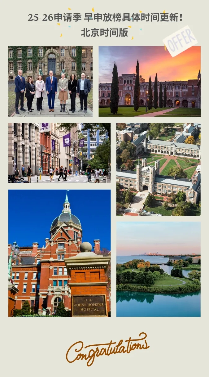 早申放榜时间（北京时间版）已定！速查！